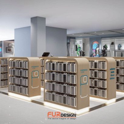 ออกแบบ ผลิต และติดตั้งร้าน : ร้าน  POP ROCK CASE CENTRAL จ.อุบล